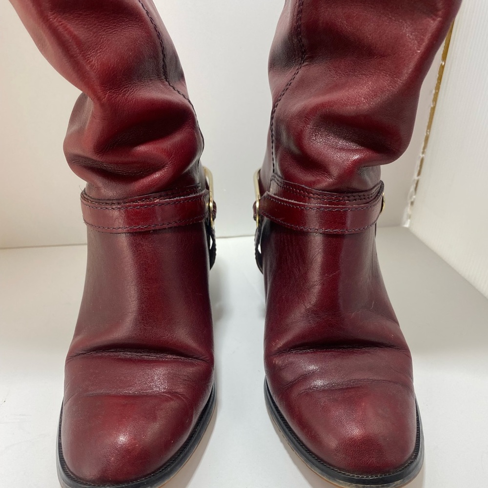 ✨SOLD✨Ultra Rare 1970’s Etienne Angier Oxblood Riding Boots (Made in Italy)- 7 - Picture 4 of 5